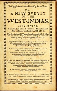 Cover of The English-American, His Travail by Sea and Land: or, A New Survey of the West-India's