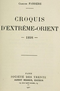 Cover of Croquis d'Extrême-Orient, 1898