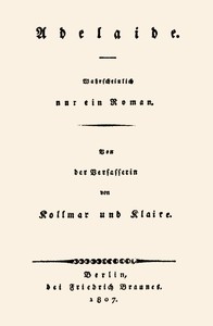 Cover of Adelaide: Wahrscheinlich nur ein Roman