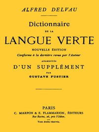 Cover of Dictionnaire de la langue verte