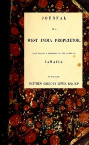 Cover of Journal of a West India Proprietor