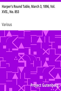 Cover of Harper's Round Table, March 3, 1896, Vol. XVII., No. 853
