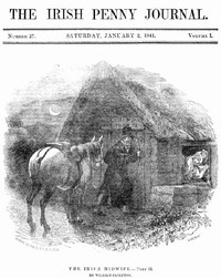 Cover of The Irish Penny Journal, Vol. 1 No. 27, January 2, 1841