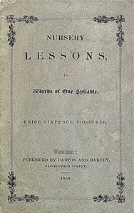 Cover of Nursery Lessons, in Words of One Syllable