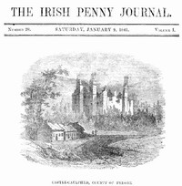 Cover of The Irish Penny Journal, Vol. 1 No. 28, January 9, 1841