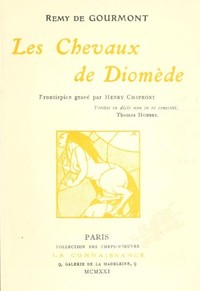Cover of Les chevaux de Diomède: Roman