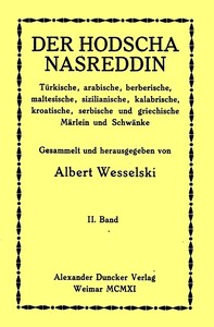 Cover of Der Hodscha Nasreddin II. Band