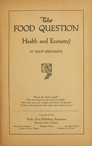 Cover of The Food Question: Health and Economy