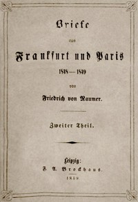 Cover of Briefe aus Frankfurt und Paris 1848-1849 (2/2)