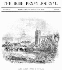 Cover of The Irish Penny Journal, Vol. 1 No. 33, February 13, 1841