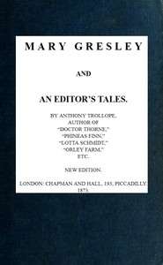 Cover of Mary Gresley, and An Editor's Tales