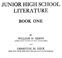 Cover of Junior High School Literature, Book 1