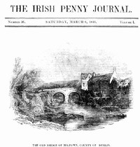 Cover of The Irish Penny Journal, Vol. 1 No. 36, March 6, 1841