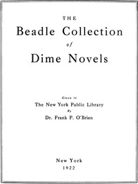 Cover of The Beadle Collection of Dime Novels