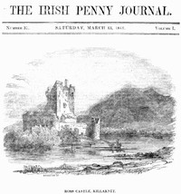 Cover of The Irish Penny Journal, Vol. 1 No. 37, March 13, 1841