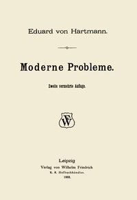 Cover of Moderne Probleme