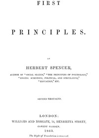 Cover of First Principles