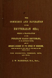 Cover of The Commerce and Navigation of the Erythræan Sea