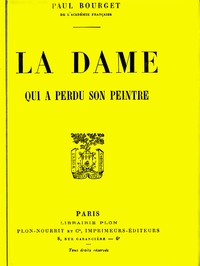 Cover of La dame qui a perdu son peintre