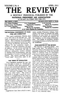 Cover of The Review; Vol. 1, No. 4, April, 1911