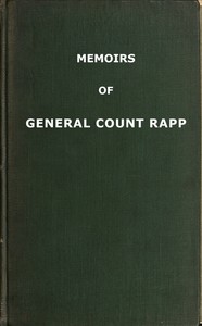 Cover of Memoirs of General Count Rapp, first aide-de-camp to Napoleon