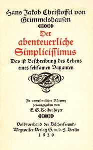 Cover of Der abenteuerliche Simplicissimus