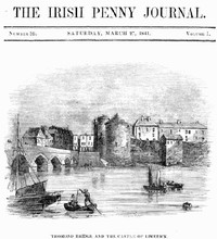 Cover of The Irish Penny Journal, Vol. 1 No. 39, March 27, 1841