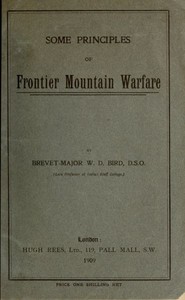 Cover of Some Principles of Frontier Mountain Warfare