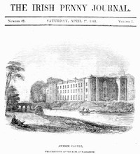 Cover of The Irish Penny Journal, Vol. 1 No. 42, April 17, 1841