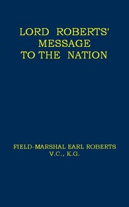 Cover of Lord Roberts' Message to the Nation