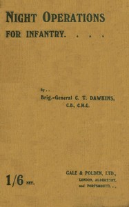 Cover of Night Operations for Infantry