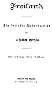 Cover of Freiland: Ein sociales Zukunftsbild