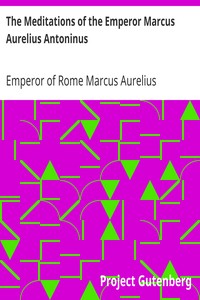Cover of The Meditations of the Emperor Marcus Aurelius Antoninus