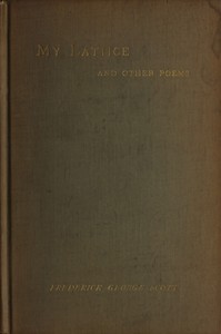 Cover of My Lattice, and Other Poems