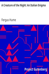 Cover of A Creature of the Night: An Italian Enigma
