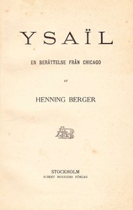 Cover of Ysaïl: En berättelse från Chicago