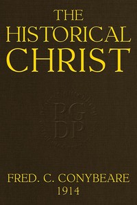 Cover of The Historical Christ;