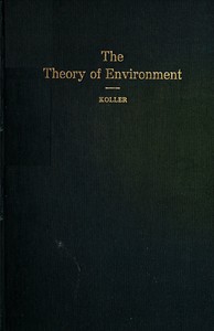 Cover of The Theory of Environment