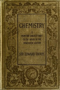 Cover of History of Chemistry, Volume 1 (of 2)
