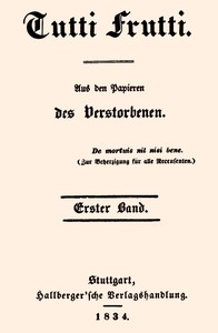 Cover of Tutti Frutti, Erster Band (von 5)