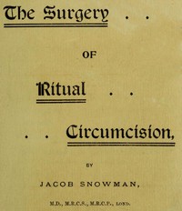 Cover of The Surgery of Ritual Circumcision