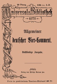 Cover of Allgemeiner deutscher Bier-Comment