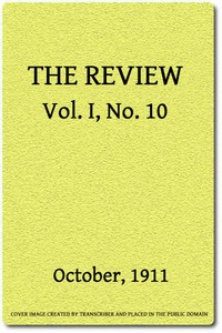 Cover of The Review, Vol. 1, No. 10, October, 1911