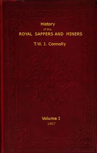 Cover of History of the Royal Sappers and Miners, Volume 1 (of 2)
