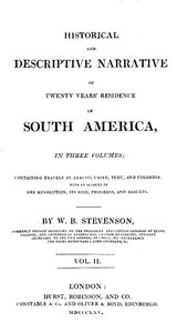 Cover of Historical and descriptive narrative of twenty years' residence in South America (Vol 2 of 3)