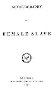 Cover of Autobiography of a Female Slave