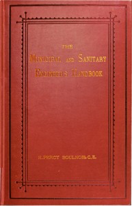 Cover of The Municipal and Sanitary Engineer's Handbook