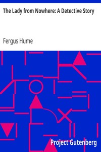 Cover of The Lady from Nowhere: A Detective Story