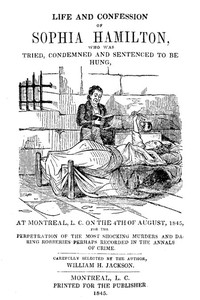 Cover of Life and Confession of Sophia Hamilton