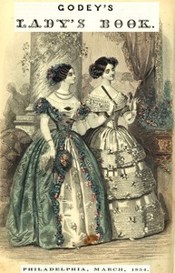 Cover of Godey's Lady's Book, Philadelphia, Volume 48, March, 1854